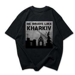 Футболка оверсайз Be brave like Kharkiv