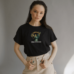 Футболка «Сильна та Незламна» Чорна