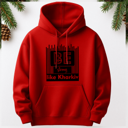 Худі «Be Strong Like Kharkiv» Червоне