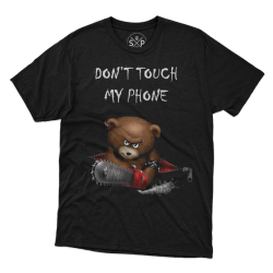 ФУТБОЛКА ЧОЛОВІЧА DON'T TOUCH MY PHONE Чорна