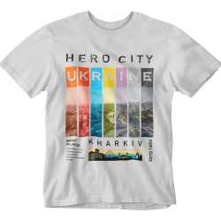 Футболка `Kharkiv Hero City` сіра