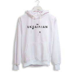 Худі 'I'm Ukrainian' білий